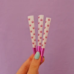 Shop Burning Love Papers + Cones Pink Leaf Cones