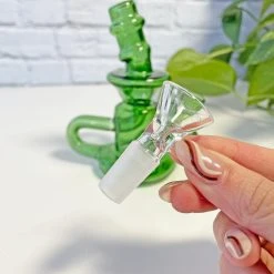 Burning Love Bongs Little Gem Recycler- Green