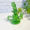 Burning Love Bongs Little Gem Recycler- Green