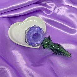 Burning Love Ash Trays Mint Heart Dish