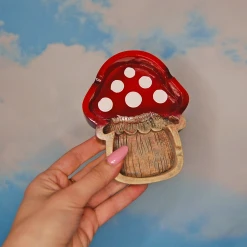 Burning Love Red Mushroom Ash Tray 10 Burning Love Red Mushroom Ash Tray