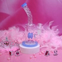 Burning Love Chic Water Pipe- Periwinkle Bongs