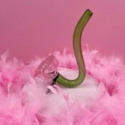 Burning Love Large Pink Rose Pipe 17 Burning Love Large Pink Rose Pipe