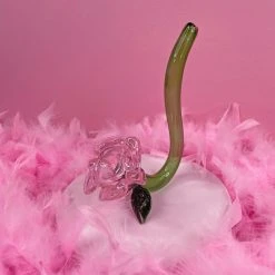 Burning Love Large Pink Rose Pipe 20 Burning Love Large Pink Rose Pipe