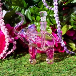 Burning Love Elephant Bong- Pink