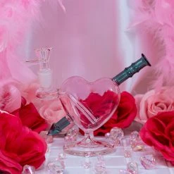 Burning Love Bongs Pink Cupid's Heart Bong