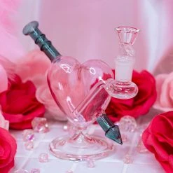 Burning Love Bongs Pink Cupid's Heart Bong