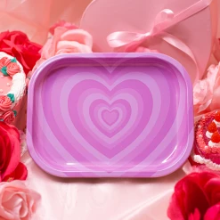 Shop Burning Love Rolling Trays Hearts Rolling Tray With Lid