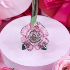 Burning Love Large Pink Rose Pipe 23 Burning Love Large Pink Rose Pipe