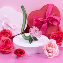 Burning Love Large Pink Rose Pipe 25 Burning Love Large Pink Rose Pipe