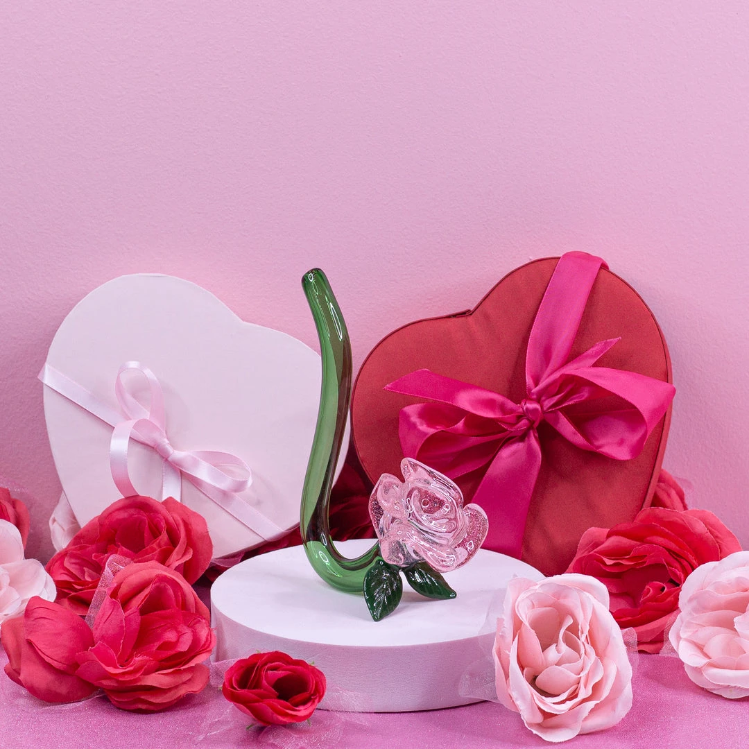 Burning Love Large Pink Rose Pipe 9 Burning Love Large Pink Rose Pipe