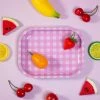 Shop Burning Love Gingham Rolling Tray