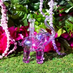 Burning Love Elephant Bong- Purple