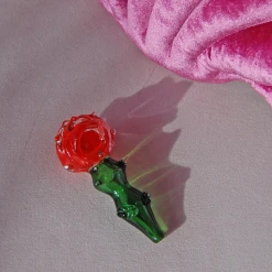 Burning Love Small Rose Bowl- Red