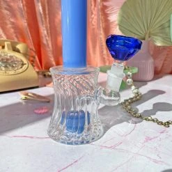 Burning Love Bongs Regal Gem Water Pipe- Sapphire