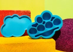 Burning Love Storage Cloud Silicone Container- Blue