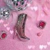 Burning Love Fancy Boot Lighter- Silver