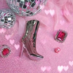 Burning Love Fancy Boot Lighter- Silver