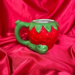 Shop Burning Love Pipes Strawberry Wake N Bake Mug Pipe