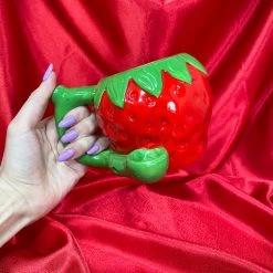 Shop Burning Love Pipes Strawberry Wake N Bake Mug Pipe