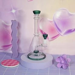 Burning Love Tres Chic- Teal Bongs