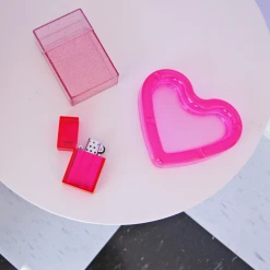 Burning Love Transparent Pink Lighter Lighters