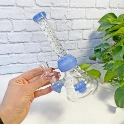 Burning Love Twirl Water Pipe- Jade Blue Bongs 4 Burning Love Twirl Water Pipe- Jade Blue Bongs