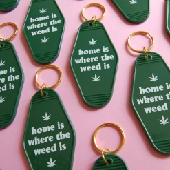 Burning Love Best Sellers Home Is Where The Weed Is Keychain