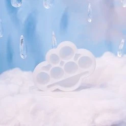 Burning Love Cloud Silicone Container- White