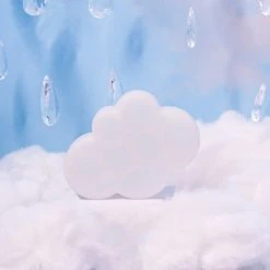 Burning Love Cloud Silicone Container- White