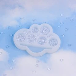 Burning Love Cloud Silicone Container- White