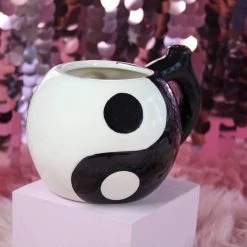 Shop Burning Love Pipes Yin Yang Wake N Bake Mug Pipe