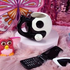 Shop Burning Love Pipes Yin Yang Wake N Bake Mug Pipe